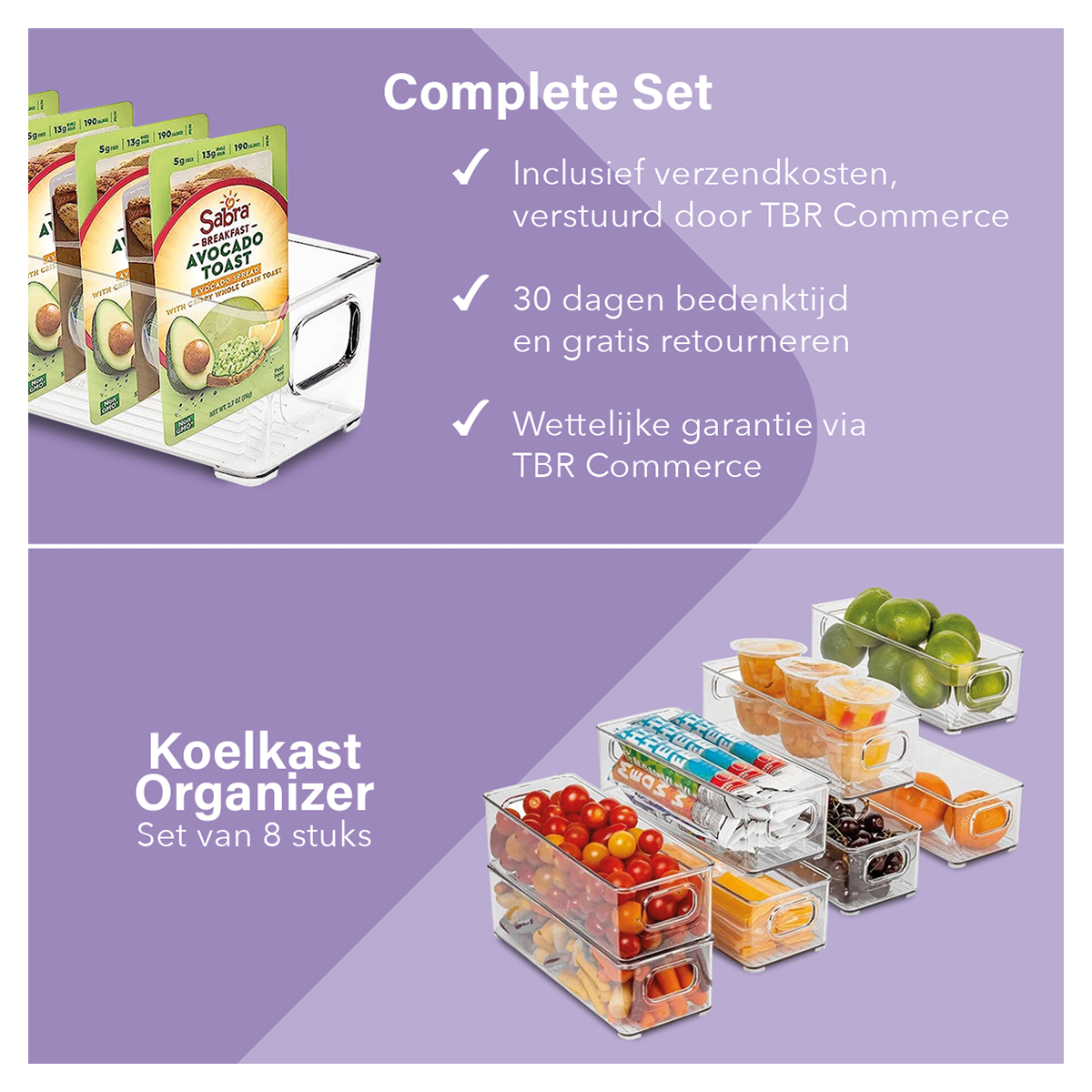 Koelkast Organizer – Set van 8 Stuks