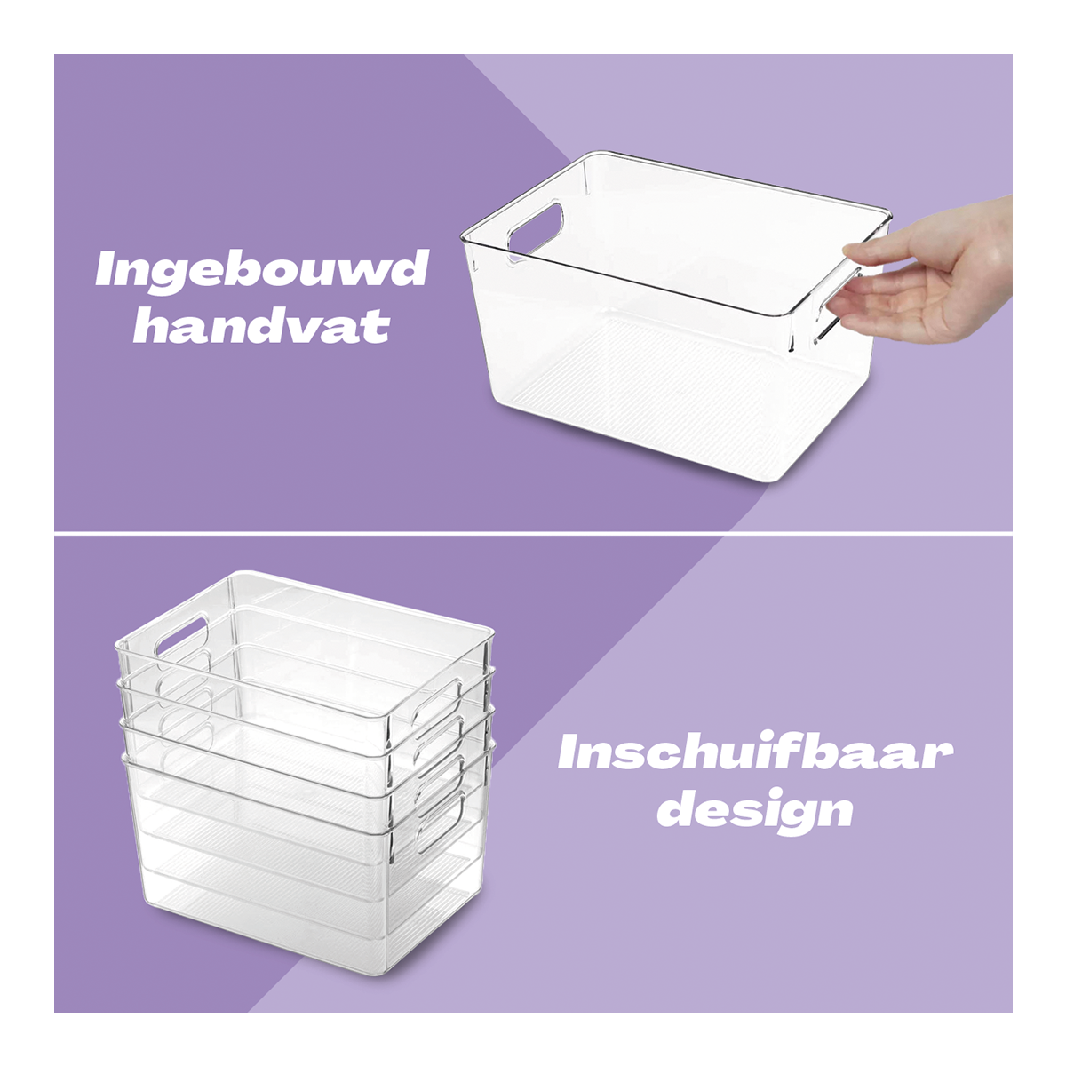 Koelkast Organizer – Set van 4 Stuks