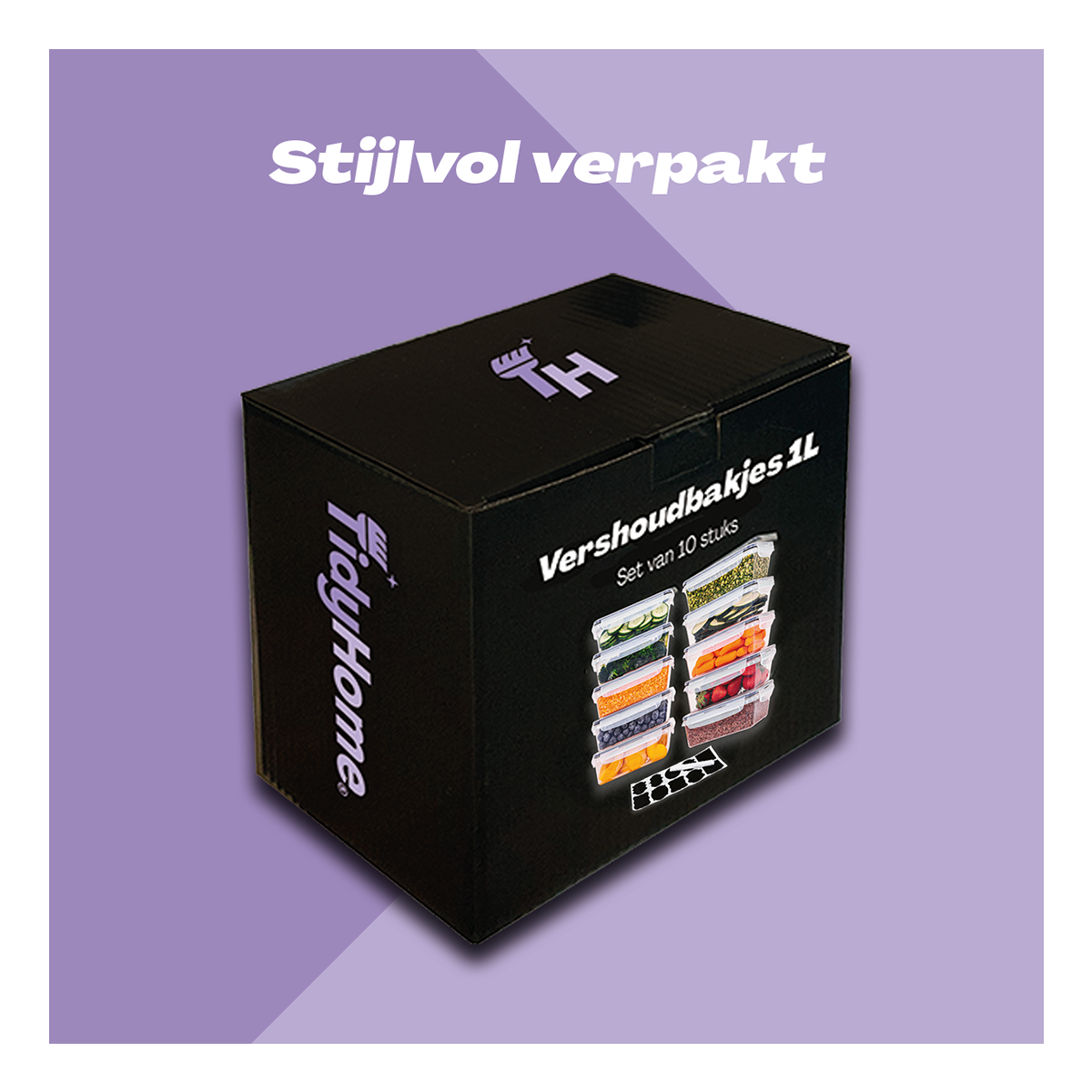 Vershoudbakjes - 1 Liter - Set van 10 Stuks