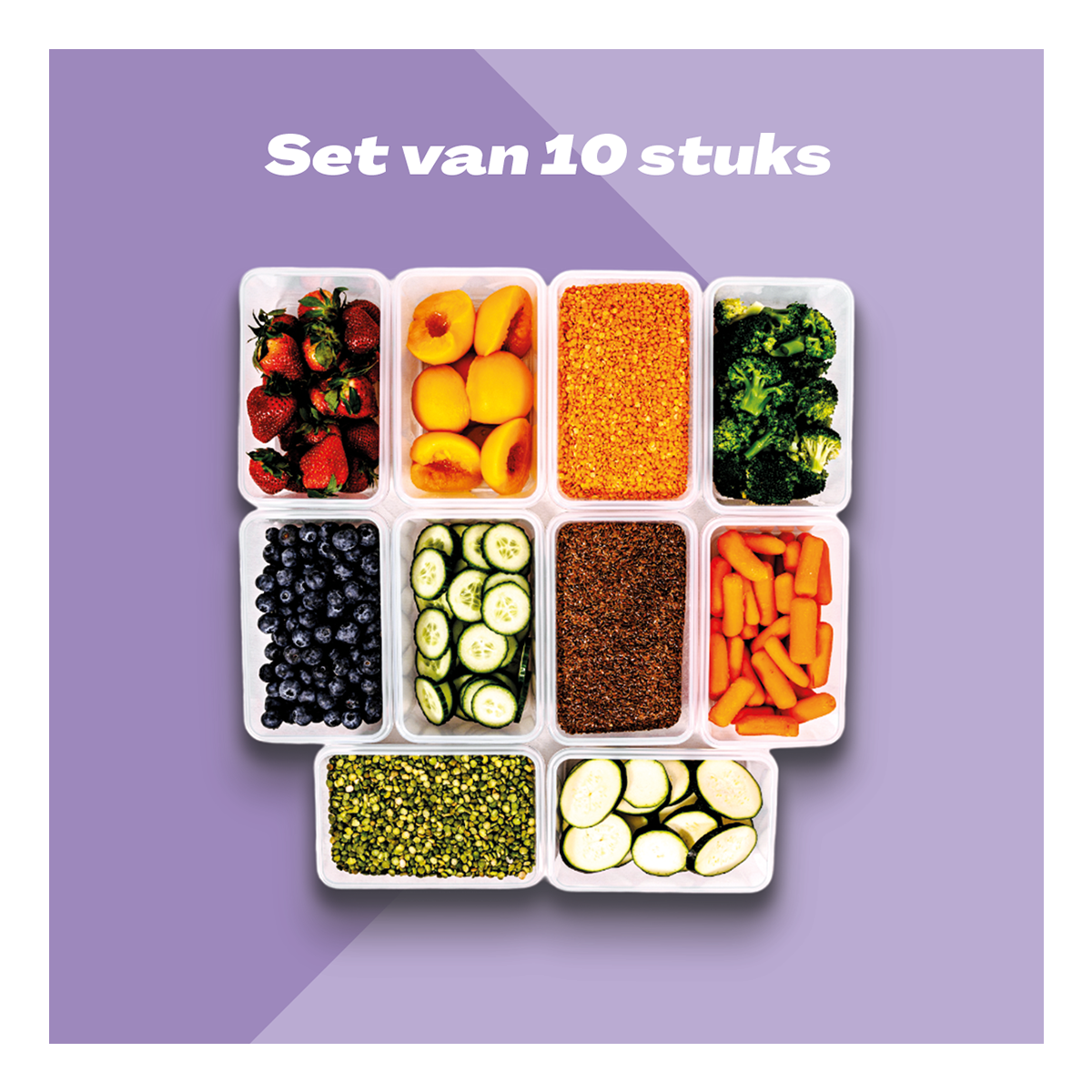 Vershoudbakjes - 1 Liter - Set van 10 Stuks